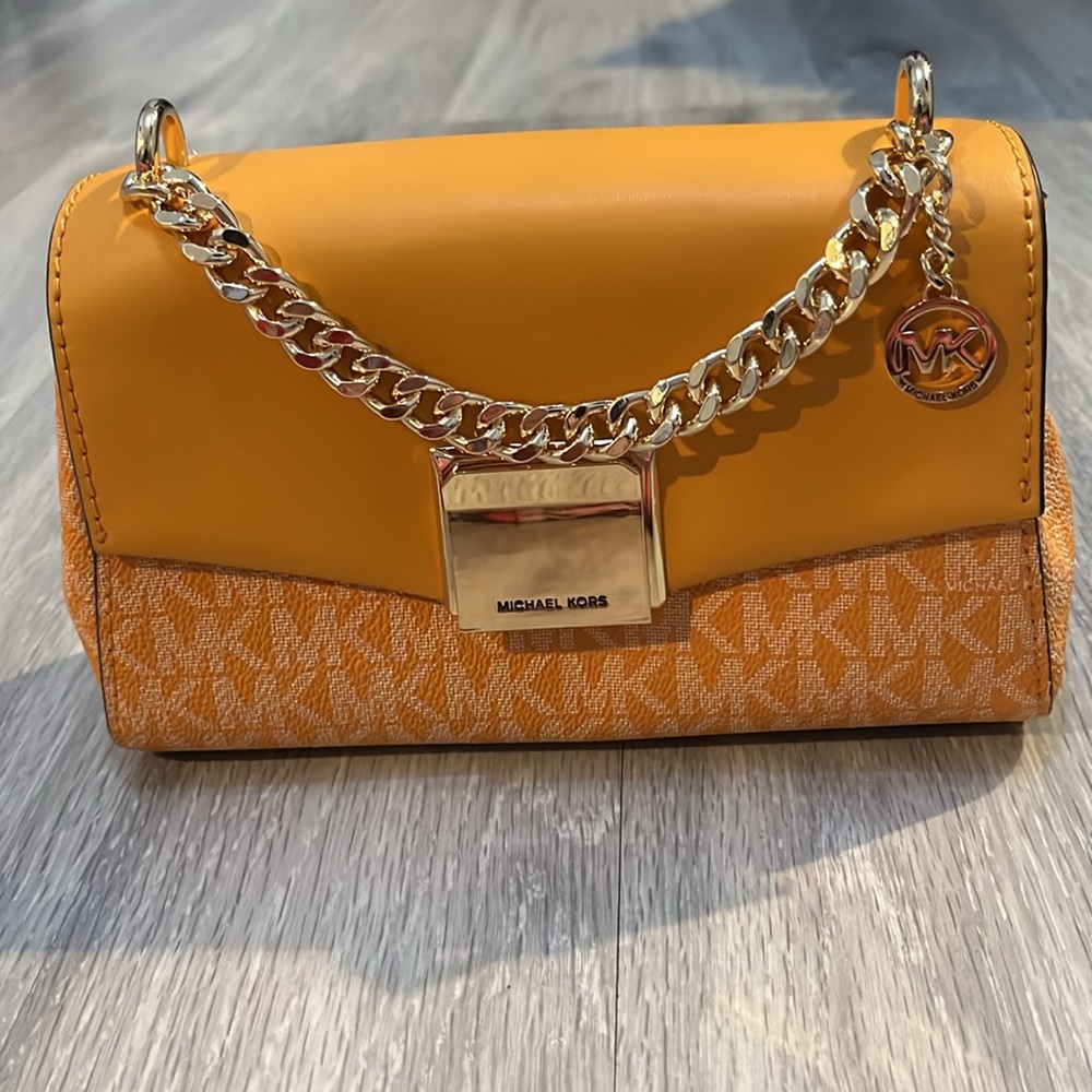 Limited edition Orange Michael Kors cross body purse